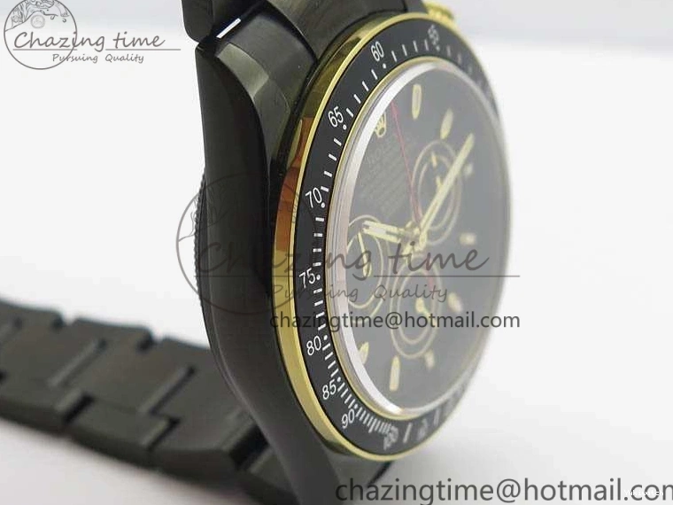 Bracelet Kravitz Daytona Black YG Best Maker On DLC DLC BP Dial Strap) A4130 Edition (Free Leather 0121